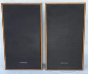 Pair Vintage National Panasonic Speaker System 7750 10W 16ohm Bookshelf Speakers - Picture 1 of 13