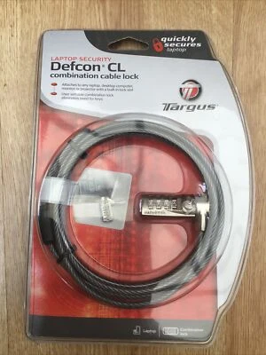 Targus Defcon CL Combination Cable Lock Notebook Security - Image 1 of 2