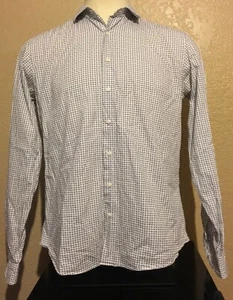 Ben Sherman Men's 16.5-36/37 Tailored Skinny Fit Black White Paisley L/S Shirt - Picture 1 of 9