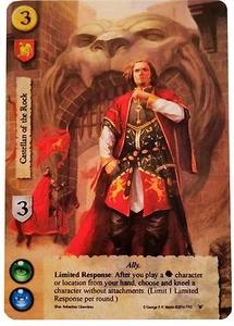 A Game of Thrones LCG 1st Ed 3X Castellan of the Rock Alternate Art Promo FFG - Picture 1 of 1