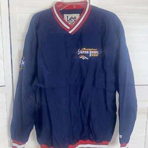 Vintage 1998 Super Bowl 32 XXXII Champions Denver Broncos Pullover Jacket Large - Picture 1 of 9