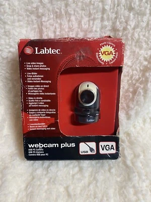 Labtec Webcam Plus USB PC Camera For Multiple Video/Photo Uses BRAND NEW SEALED - Image 1 of 4