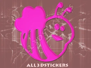 3D Sticker Decal Resin Domed Bee Adhesive Decal  Pink - Bild 1 von 1