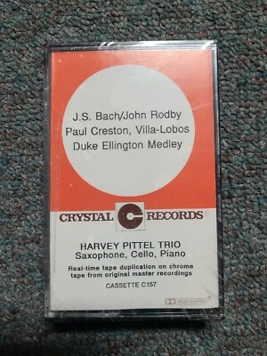 Harvey Pittel Trio Cassette -J.S. Bach/John Rodby/Paul Creston -Ellington ca27 - Image 1 of 2