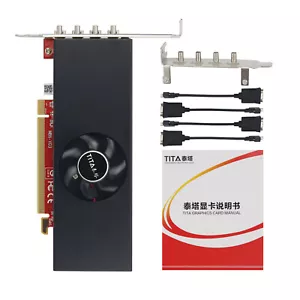 Quad Monitor Video Card 2G Video Graphics Card with 4 MINI Display Ports dl45 - Picture 1 of 7