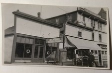 Photo Skagway, Alaska Steamship Company Streetcar Golden North Hotel Vtg WWII