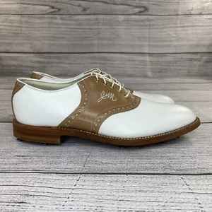 Johnson & Murphy Aristocraft Saddle Golfschuhe Herren Größe 12 Leder Oxford - NEU - Bild 1 von 9