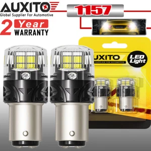 1157 16SMD LED Tail Brake Stop Backup Reverse Turn Signal Light Tail Bulbs White - Foto 1 di 15