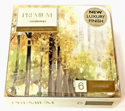 Juego de 6 posavasos creativos - Diseño de obras de arte de Central Park - Regalos nuevos sellados Foto 1 de 3