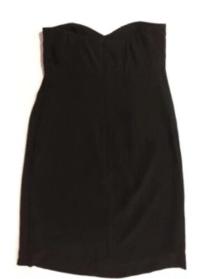 New MARCIANO Strapless Silk Ruffle Black Dress Size S - Image 1 of 4