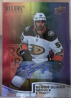 2021-22 Allure FULL RAINBOW ROOKIE Autograph BENOIT-OLIVIER GROULX Auto R-26 - Image 1 of 2