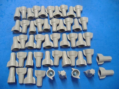 1000 БОЛЬШИХ СЕРЫХ ШЕСТИГРАННЫХ СОЕДИНИТЕЛЕЙ ПРОВОДОВ GARDNER 6-14 AWG - Изображение 1 из 4