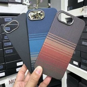 Original Aramid Kohlefaser Magsafe Hülle für iPhone 16E Magnet Panzer Cover - Bild 1 von 47