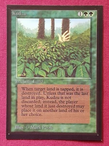 Magic The Gathering COLLECTOR'S EDITION KUDZU green card MTG - Imagen 1 de 2