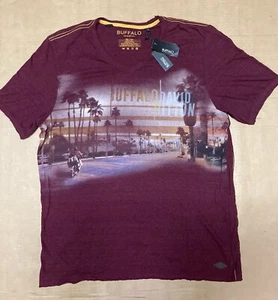 Buffalo David Bitton T-Shirt Red Men’s XXL New W/ Tags  - Picture 1 of 9