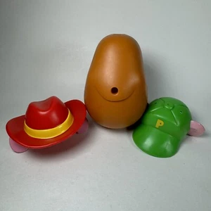 Mr Potato Head Hasbro Playskool 2002 4" With Hats Brown Spud Smaller - Picture 1 of 11