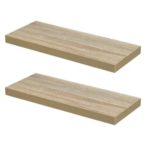 Pack 2 Estantes Flotantes Roble Sanoma 60 x 24cm (04629x2) - Imagen 1 de 3