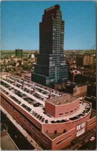Postal de la ciudad de Nueva York de la década de 1950 "TERMINAL DE AUTOBUSES DE AUTORIDAD PORTUARIA" vista aérea / Kodachrome - Imagen 1 de 2