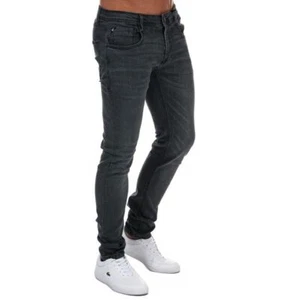 Pantalones de mezclilla para hombre Duck and Cover Maylead cremallera calce ajustado en gris - Imagen 1 de 6