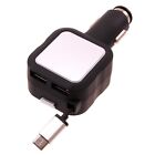 For Samsung Galaxy S23/Ultra/Plus - 4.8Amp Retractable Car Charger O5J