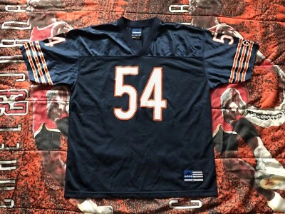 Camiseta de fútbol americano vintage de Brian Urlacher #54 Adidas Chicago Bears NFL para hombre XL USADA EN EXCELENTE ESTADO Foto 1 de 4