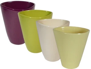 Keramik Orchideenkübel 406-14 dreieck ø oben: 14 cm, Höhe: 15,5 cm, 4 Farben - Bild 1 von 7
