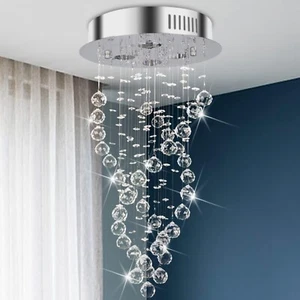 Glam ChandelierLampadario de Techo Modernas Lampara Cristal Candelabros Moderno - Picture 1 of 6