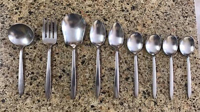 Nordan Acero Inoxidable Solingen Alemania ~ 9 Piezas Mezcladas ~ Cuchara para Servir Raro De Colección Foto 1 de 4