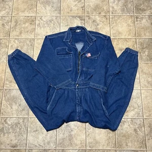 Large Vintage Seattle Gear Women’s Denim Coveralls Jumpsuit Made In The USA - Picture 1 of 10