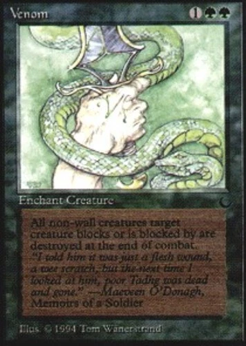 Venom ~ Heavily Played The Dark MTG Magic UltimateMTG Green Card - Image 1 of 1
