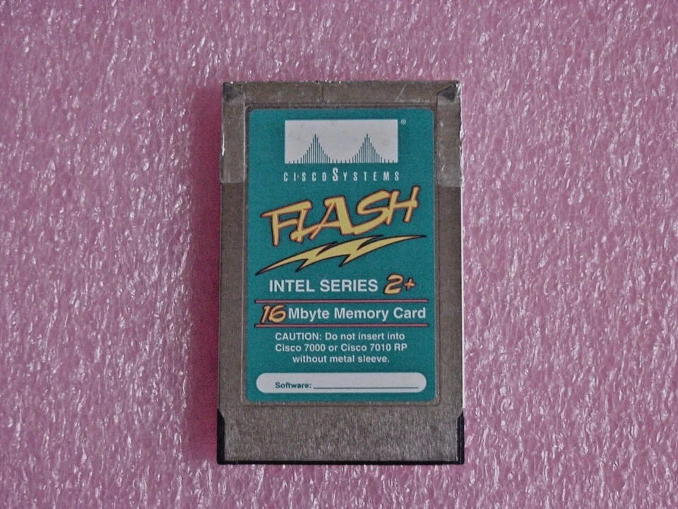 Cisco  12000 Series 16MB LINEAR PCMCIA Flash card  - Image 1 of 1