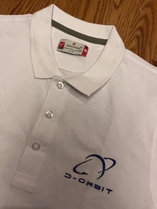 D-Orbit Satellite Space Tug Mission POLO SHIRT White Medium Orbital Vehicle Md M - Picture 1 of 12