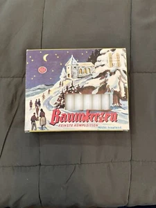 Baumkerzen Full Box 20 Christmas Tree Candles White Made In West Germany - Picture 1 of 7