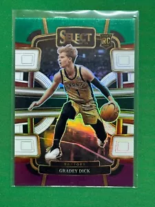 2023-24 Panini Select Verde Blanco Púrpura Prizms Paralelo #90 Gradey Dick RC - Imagen 1 de 2