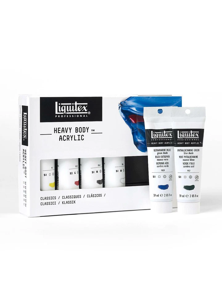 Liquitex Professional Heavy Body Acrylic Paint Tubes 6pcs Set