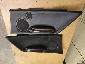 99-06 BMW E46 3 Series M3 Convertible Rear Door Panel Card Trim Black Set! - Picture 1 of 7