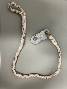 12mm 1m High Working Restraint Rope Strap Lanyard CE0333 EN 354:1993 - Picture 1 of 4
