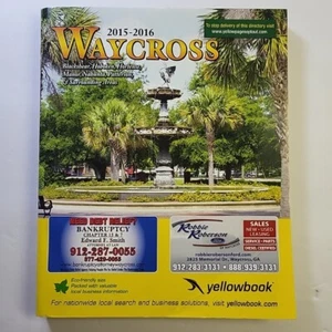 2015-2016 Waycross GA YELLOWBOOK YELLOW PAGES PHONE DIRECTORY 912 AREA CODE - Picture 1 of 12