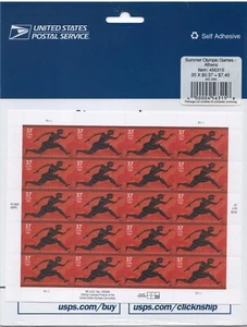 Scott #3863 Greek Olympics Sheet of 20 Stamps - Sealed - Picture 1 of 2