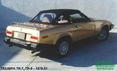 Nueva tapa convertible marca Robbins para Triumph TR7 TR8 vinilo negro hecha en EE. UU. Foto 1 de 2