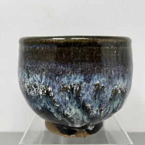 Trevor Corser @ Leach pottery Yunomi 8cm tall With Running glaze Signed #1913 - Picture 1 of 13