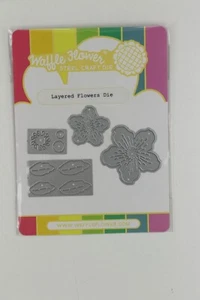Waffle Flower Layered Flowers Die Set NEW - Picture 1 of 3