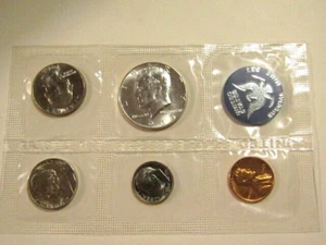 1965-S.S. U.S. unc Special Mint Set 5 Coins - Picture 1 of 12