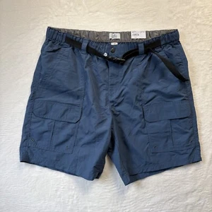 Croft & Barrow Belted Cargo Shorts Men’s Size 44 Dark Blue 8.5 In. Inseam - Picture 1 of 12
