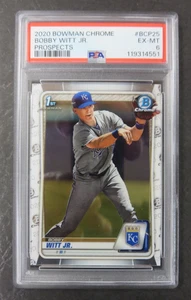 2020 Bowman Chrome 1st Bobby Witt Jr Prospect RC PSA 6 JP - Picture 1 of 3