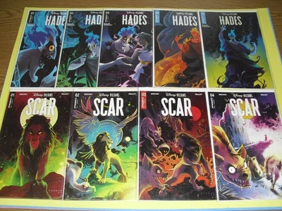 Disney Villians Hades 1-4 & Scar 1-4 set all NM! Dynamite 2023 5440 - Image 1 of 4