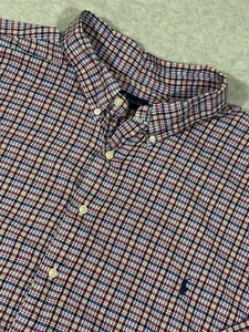 Polo Ralph Lauren Shirt Mens 5XB Big Red Plaid Pony Button Down - Picture 1 of 8