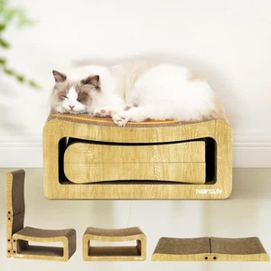Cat Scratching Board,2 in 1 Cat Scratcher Cardboard Lounge,Multi-Functional S... - Picture 1 of 7