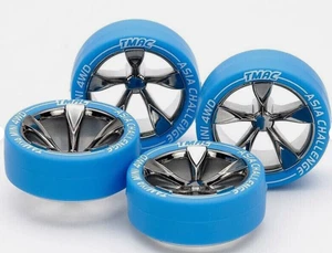 Tamiya Mini4WD Gomme e cerchi 5R Low Profile Asia Challenge 95654 - Foto 1 di 1