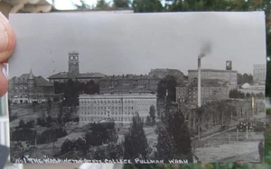 1929 #1 WSC Campus Pullman WASH Foto Postkarte von Wesley Andrews Inc. Baker ODER - Bild 1 von 4